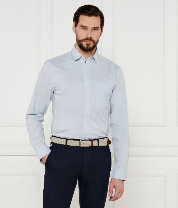 

Рубашка из шамбре Regular fit Calvin Klein, синий
