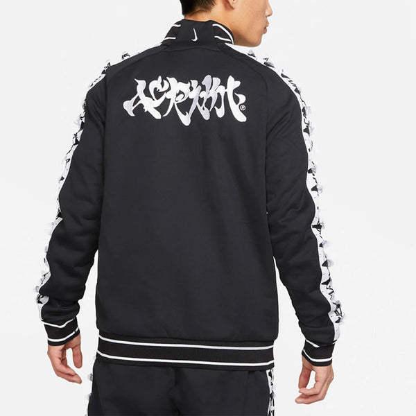 Куртка men's x acronym crossover contrasting colors sleeve stand collar woven sports jacket us edition black Nike, черный — фото 4