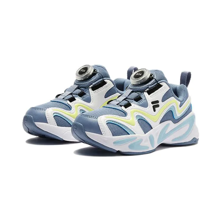 FILA KIDS Детские кроссовки для бега BOA Abrasion Resistant Low top цвета eternal blue и FILA white для детей 3-7 лет — фото 4