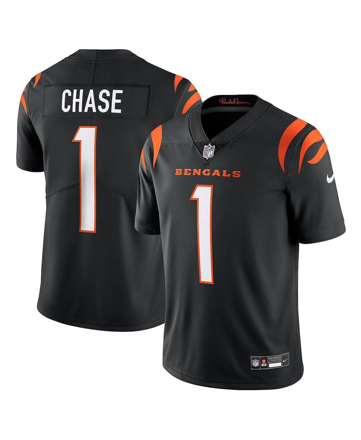 Мужское джерси Ja'Marr Chase Black Cincinnati Bengals Vapor Untouchable Limited Limited Nike — фото 2