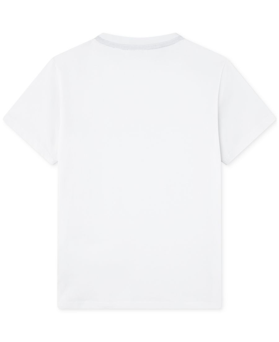 Хлопковая футболка с коротким рукавом для мальчиков (Big Boys Short-Sleeve Cotton Core T-Shirt) Lacoste, Blanc — фото 2