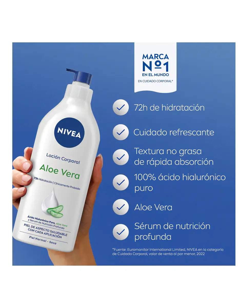Лосьон для тела с алоэ вера 625 мл Nivea — фото 4