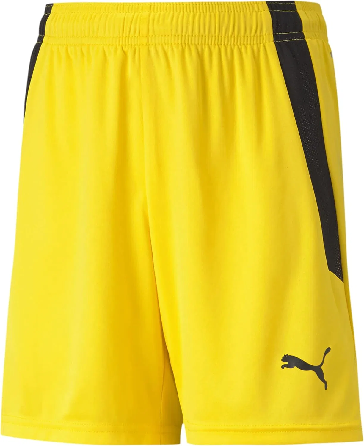 Детские шорты PUMA для Teamliga, Cyber Yellow-Puma Black