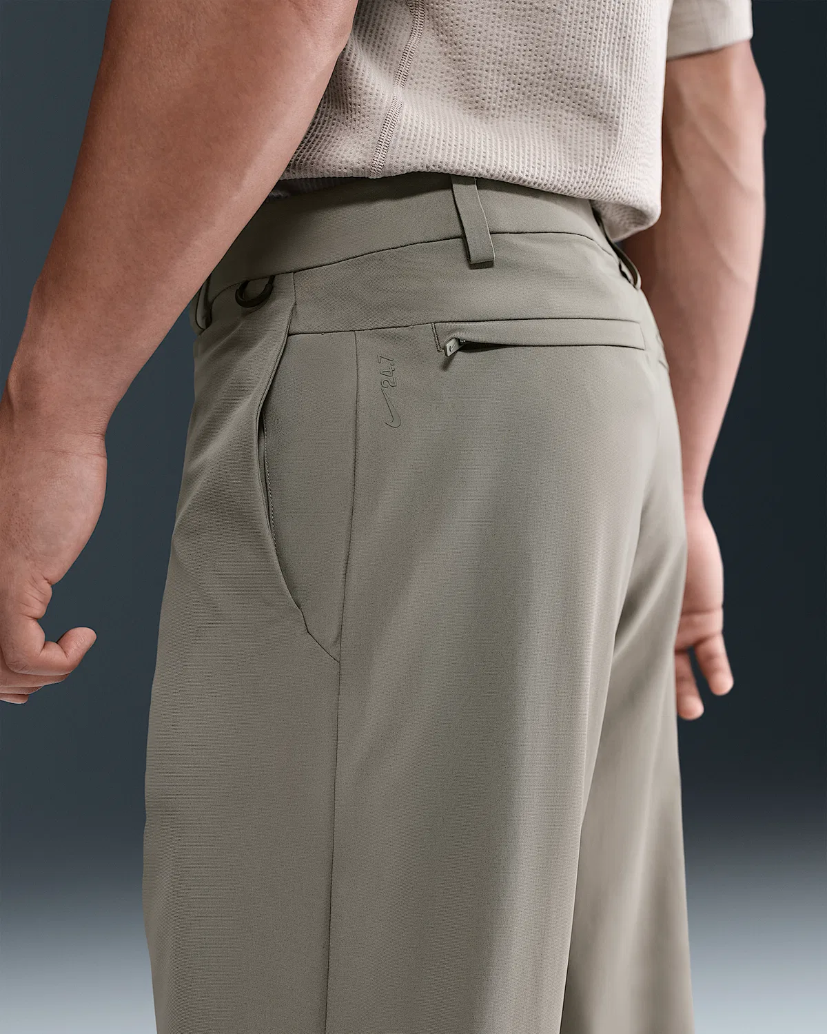 Мужские брюки чинос Nike 24.7 PerfectStretch Dri-FIT свободного кроя, Light Army/Steel Green — фото 3
