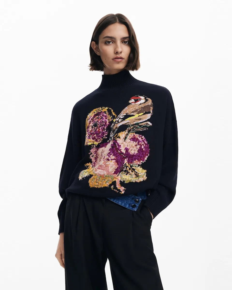 

Женский джемпер от Кристиана Лакруа Desigual, черный