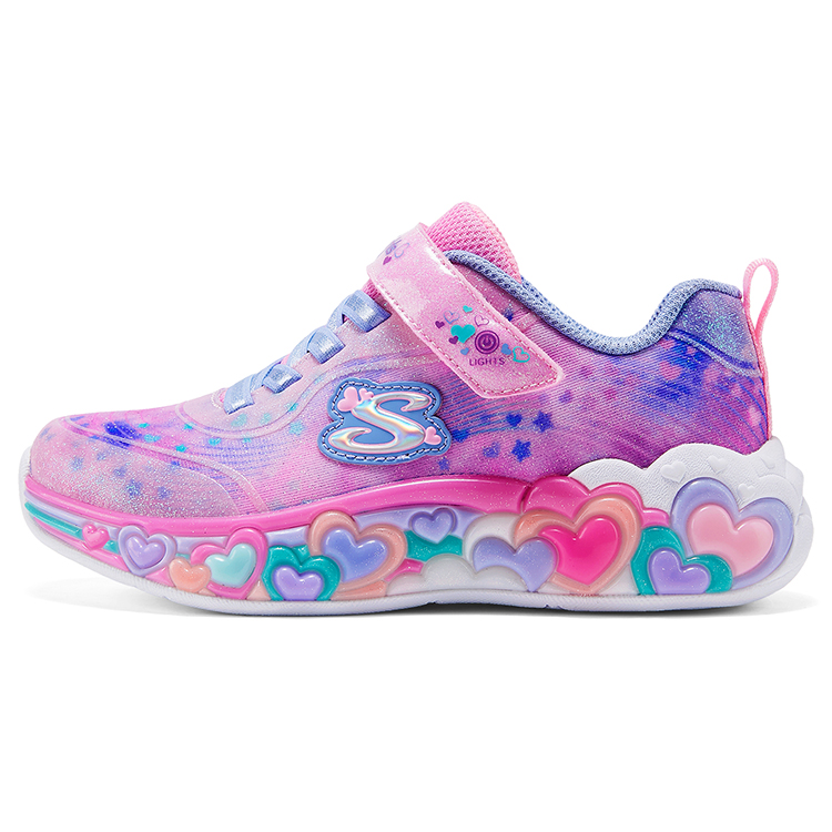 

Skechers Kids Детские повседневные кроссовки S Lights розовые/фиолетовые