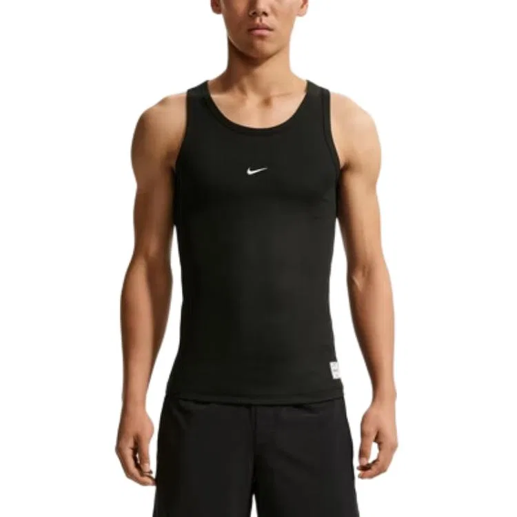 Быстросохнущая майка Nike Dri Fit Quick Dry Tank Tops черно-белая