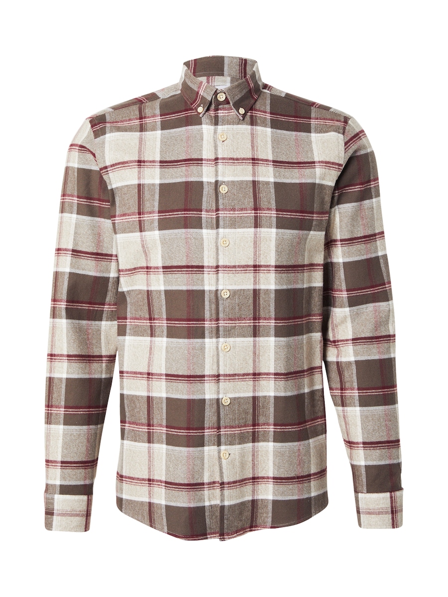 

Рубашка на пуговицах классического кроя Lindbergh, бежевый