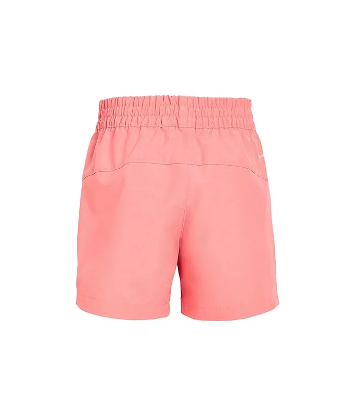 Шорты с быстросохнущей тканью Class V 5" The North Face Kids, Coral Crush Logo Weather Topo Phantom Print — фото 2