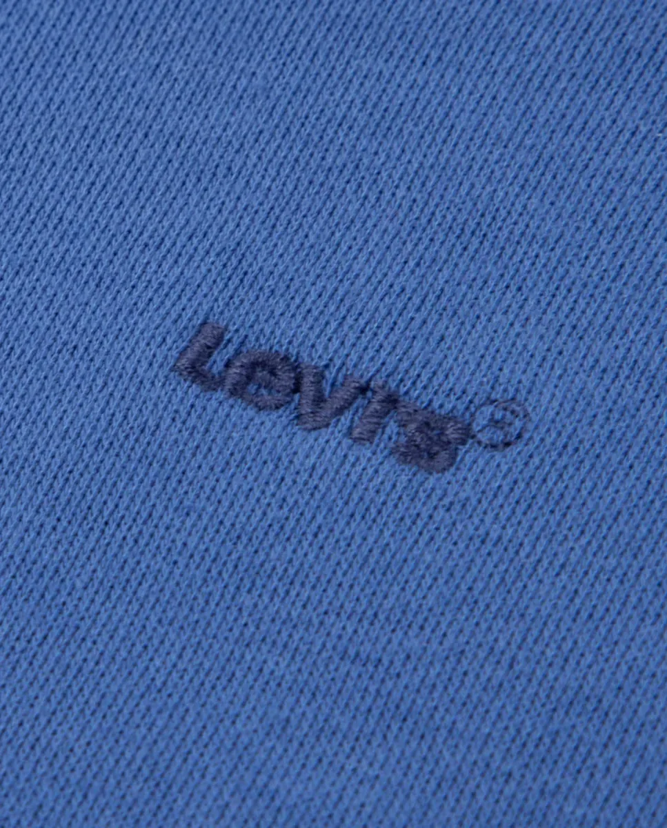 Настоящая толстовка с капюшоном и полной застежкой-молнией Levi's, синий — фото 3