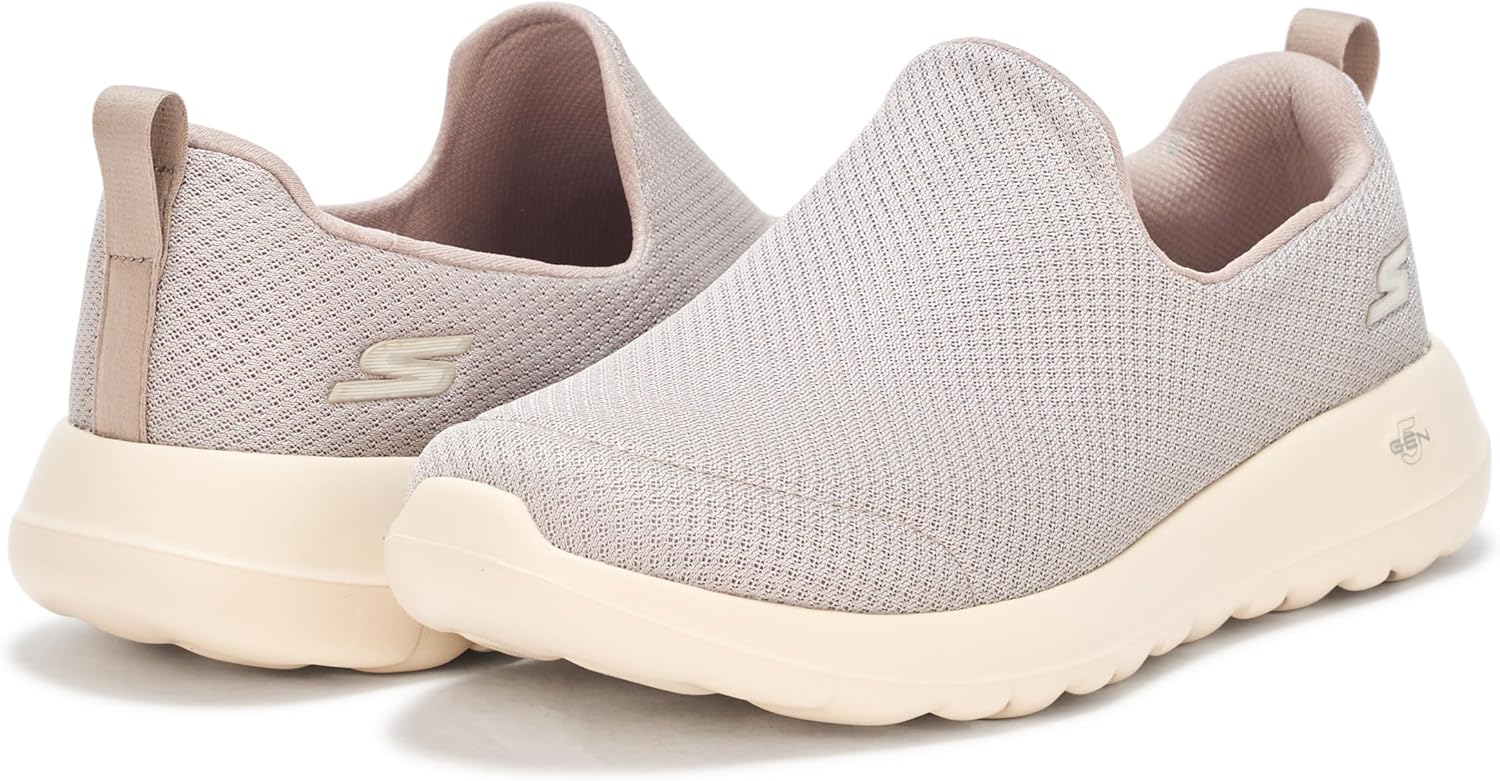 Мужские прогулочные кроссовки Skechers Go Walk Max Air Mesh без шнурков, Taupe — фото 3