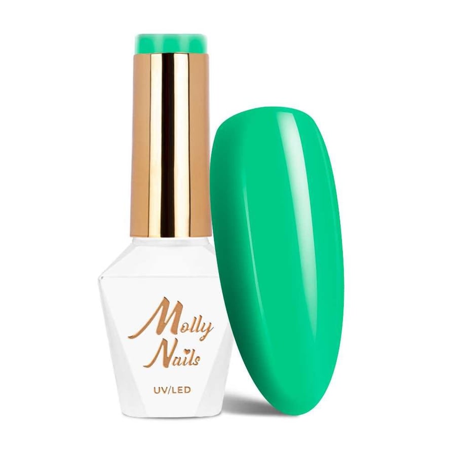 

Molly Nails Green Party Crystal Grass HEMA/Di-HEMA Free 8 г № 84 Гибридный лак для ногтей