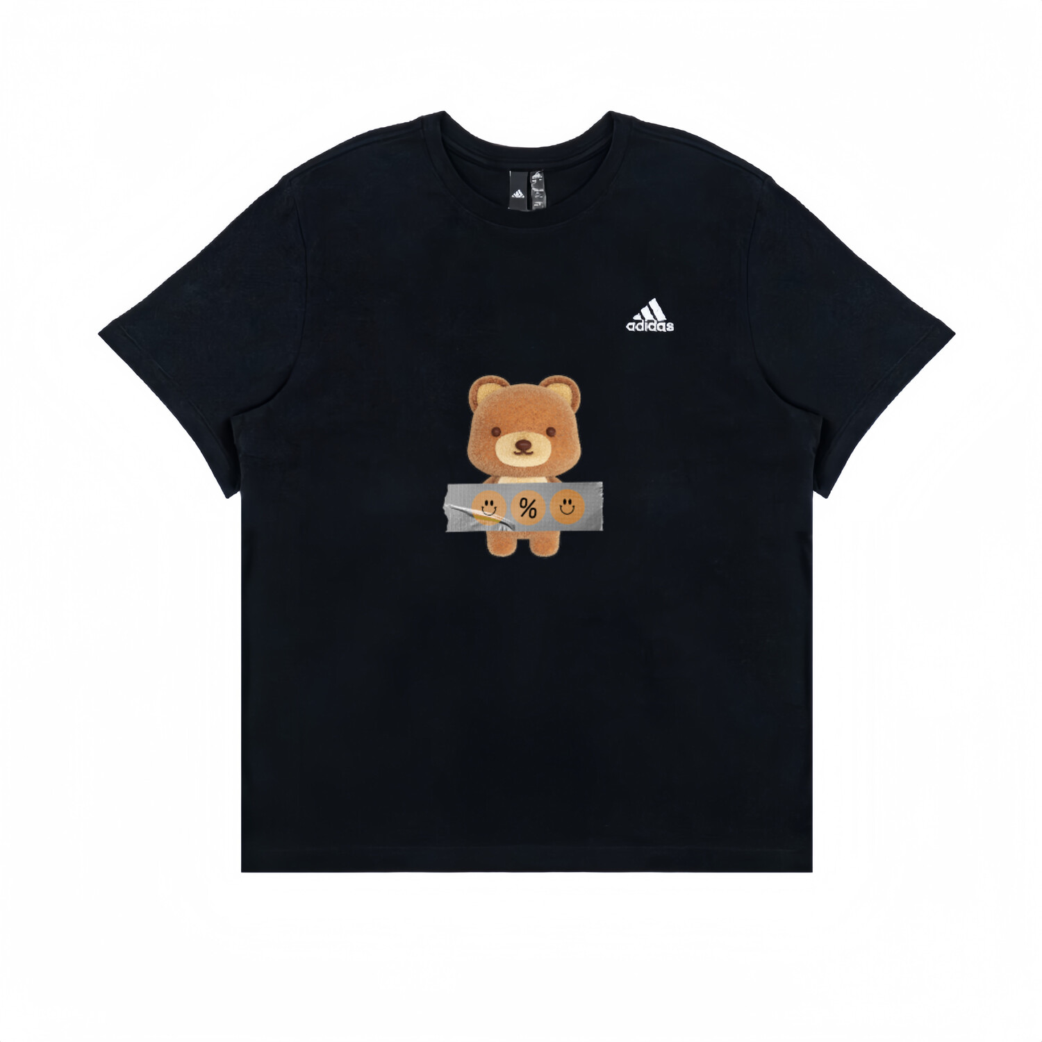 

Футболка унисекс черная Adidas, черный