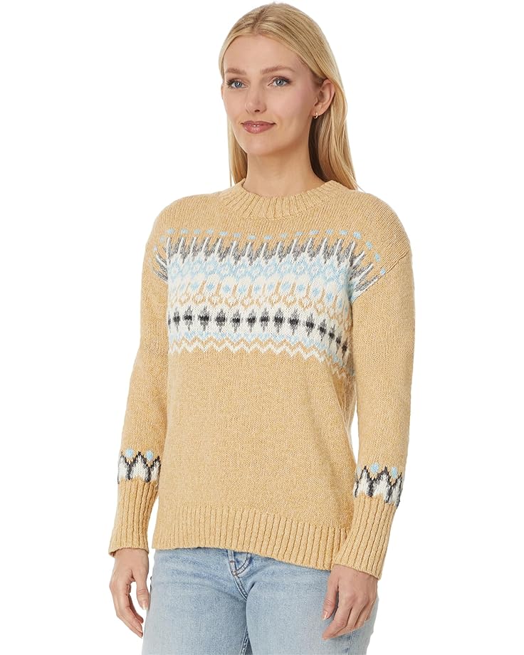 

Свитер L.L.Bean Cotton Ragg Crew Neck Fair Isle, цвет Katahdin Khaki Fair Isle