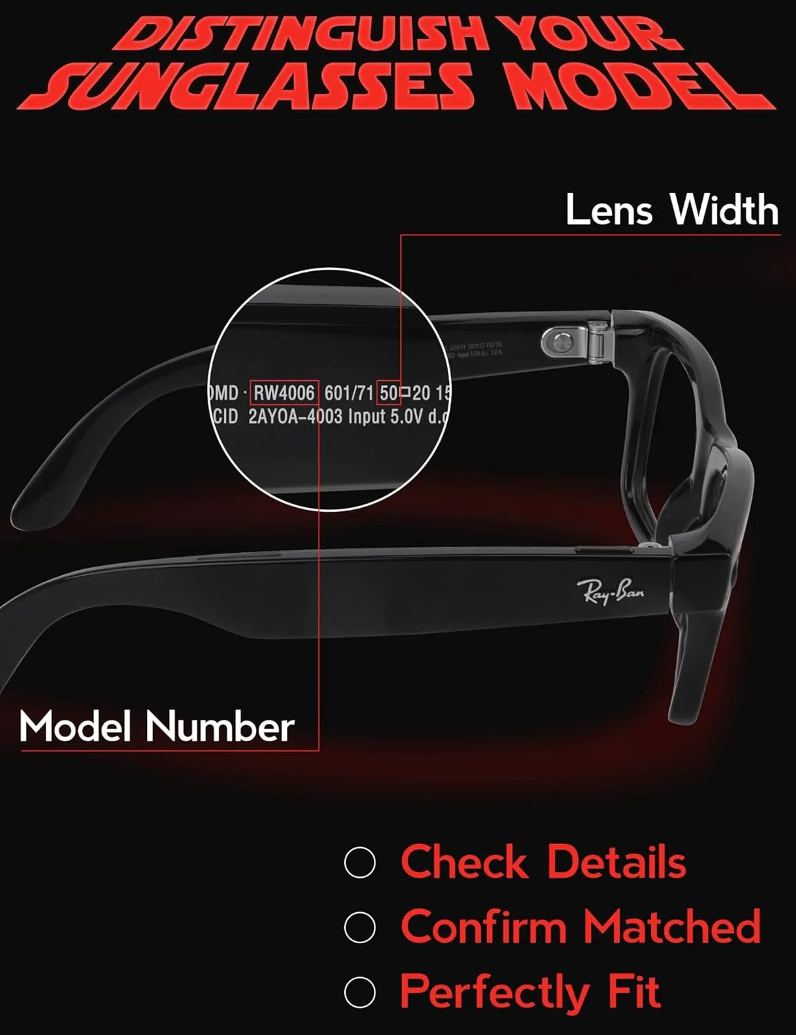 

Поляризованные солнцезащитные очки-клипсы для Ray-Ban Meta Wayfarer RW4006 и Gen 2 RW4012 (размер 50-22), с защитой от обесцвечивания Fiskr, Metallic Bronze