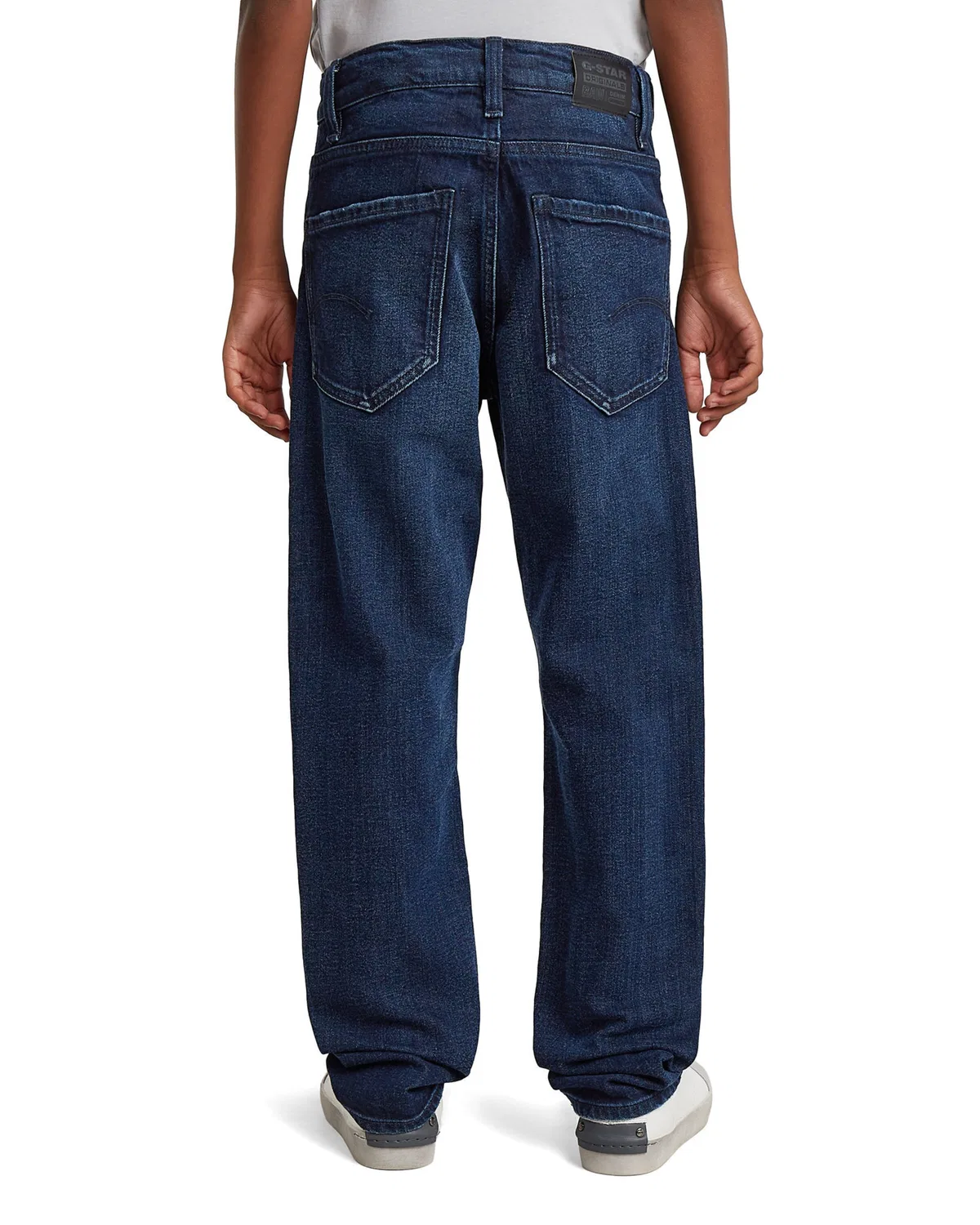 Джинсы G-Star Regular Jeans Boys Mosa Straight Jeans синего цвета — фото 3