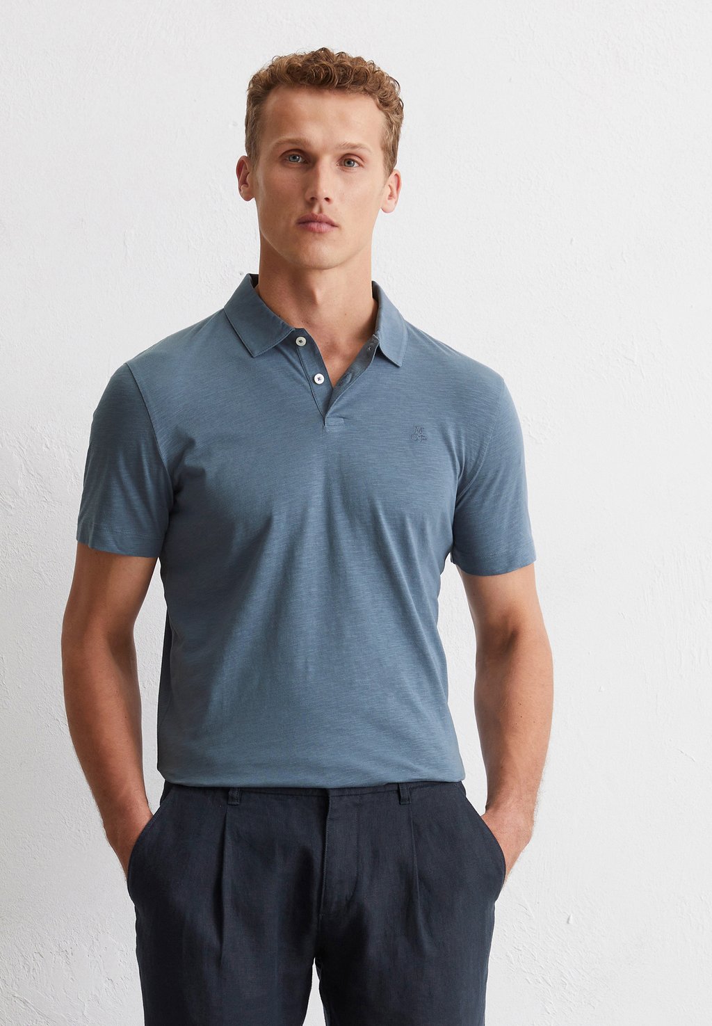 

Рубашка поло SHORT SLEEVE Marc O'Polo, синий