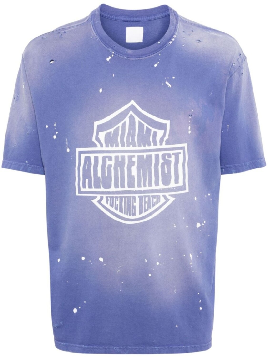 

Футболка Hugh с эффектом разбрызганной краски Alchemist, синий