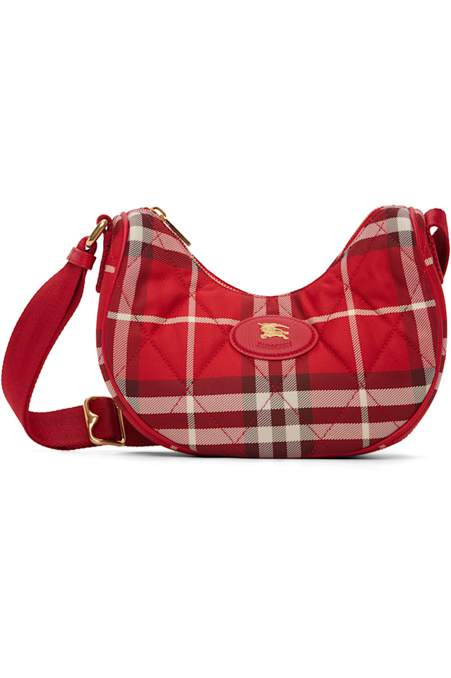 

Burberry Красная сумка через плечо в форме подковы