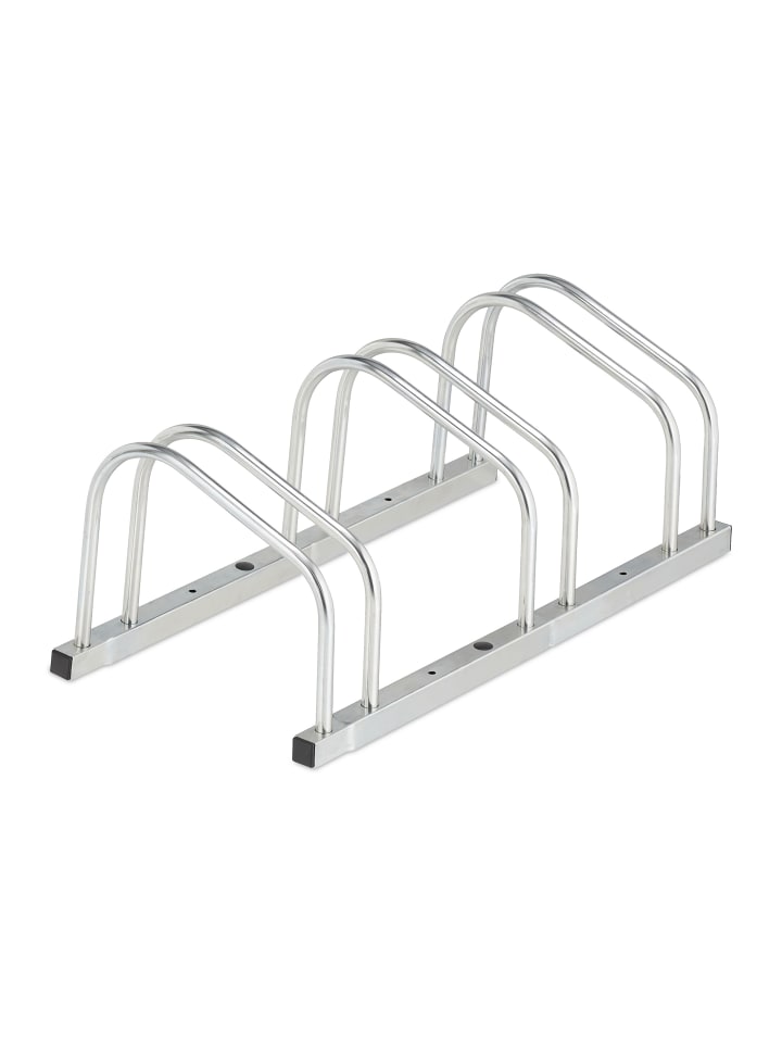 

Relaxdays Серебристый багажник для велосипеда - 3 колеса