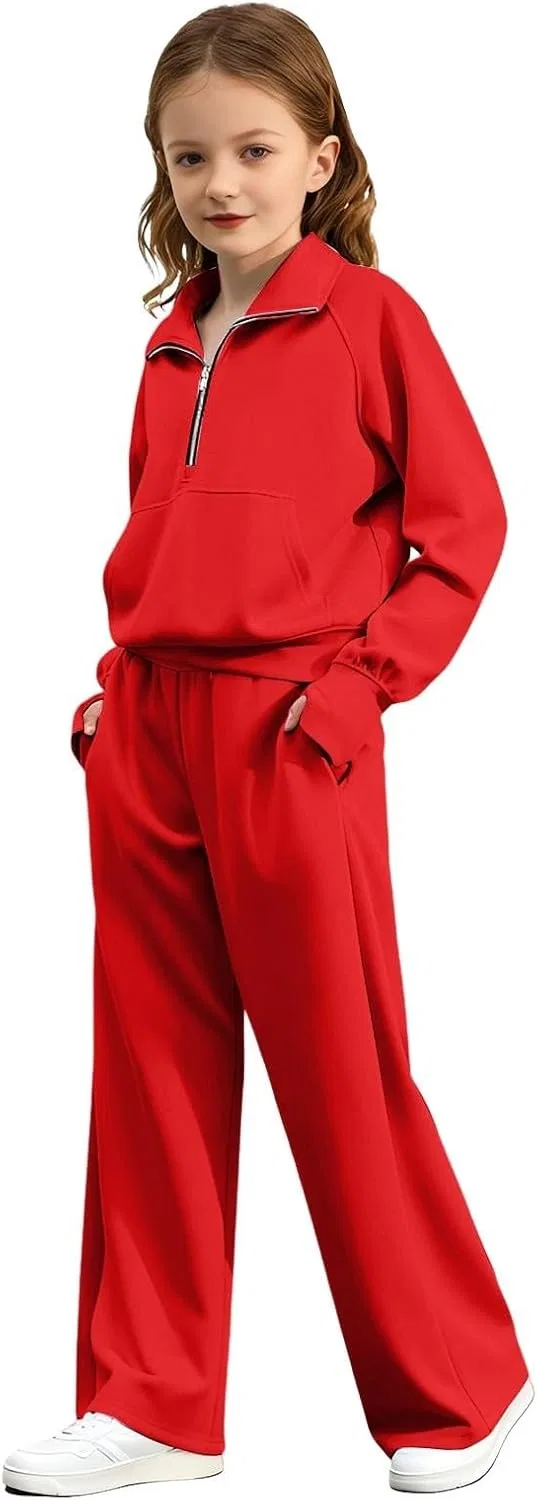 Детский спортивный костюм из 2 предметов, бренд Generic, цвет B-red — фото 2