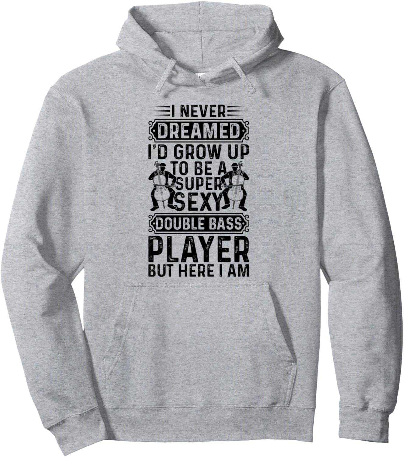 

Я никогда не мечтал стать взрослым, суперсексуальная толстовка с изображением контрабаса, серая Funny Double Bass Player & Double Bassist
