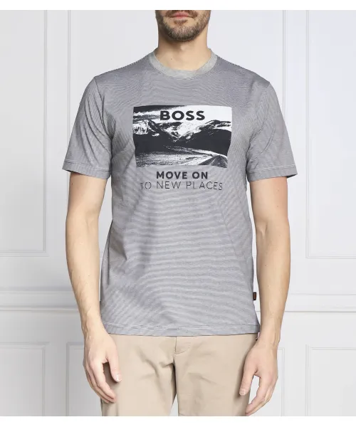 

Футболка Teestripe Regular fit Boss Orange, серый