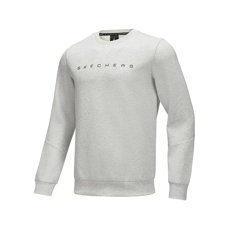 

Skechers Свитшот мужской светло-серый меланж