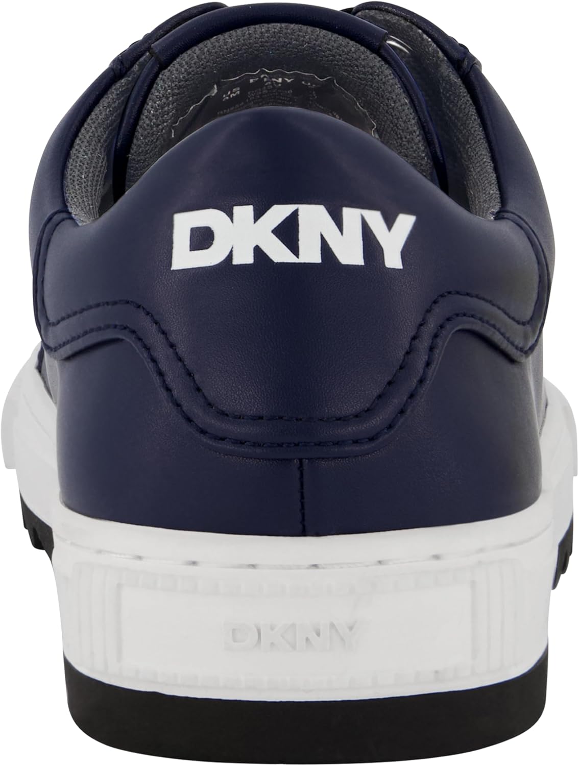 Мужские кроссовки DKNY с двухцветной зубчатой подошвой, круглым носком и шнуровкой, темно-синий — фото 2