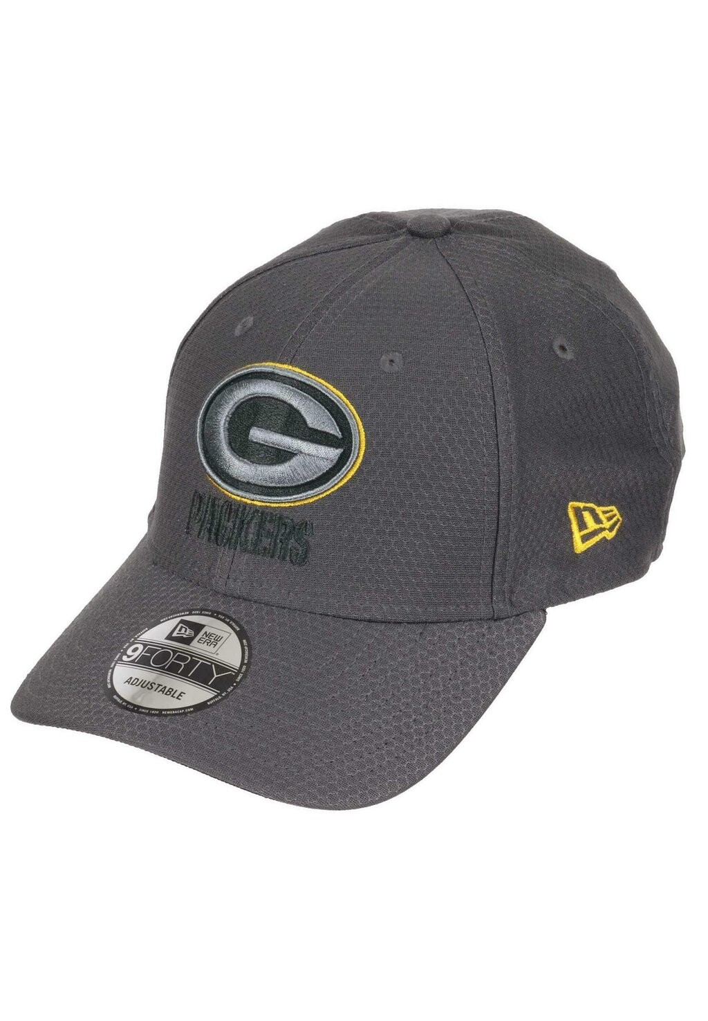 

Бейсболка GREEN BAY PACKERS NFL HEX ERA 9FORTY ADJUSTABLE New Era, цвет grau