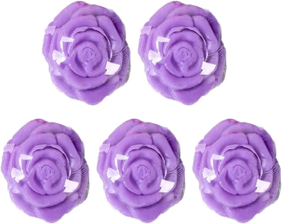 Мыло ручной работы в виде розы, Keuyeo, набор 5 шт, 250 г, Purple
