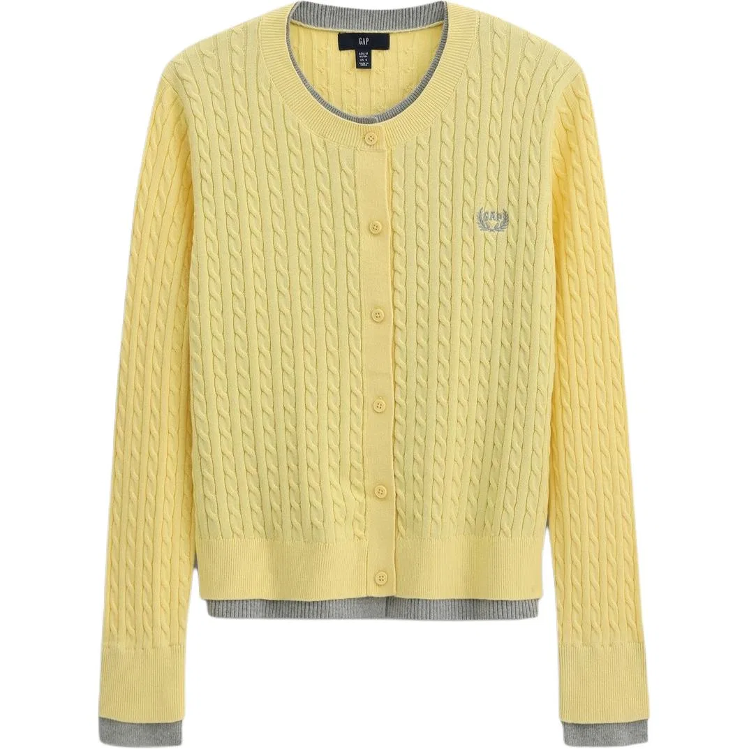Женский свитер с круглым вырезом Light Blue GAP — фото 4