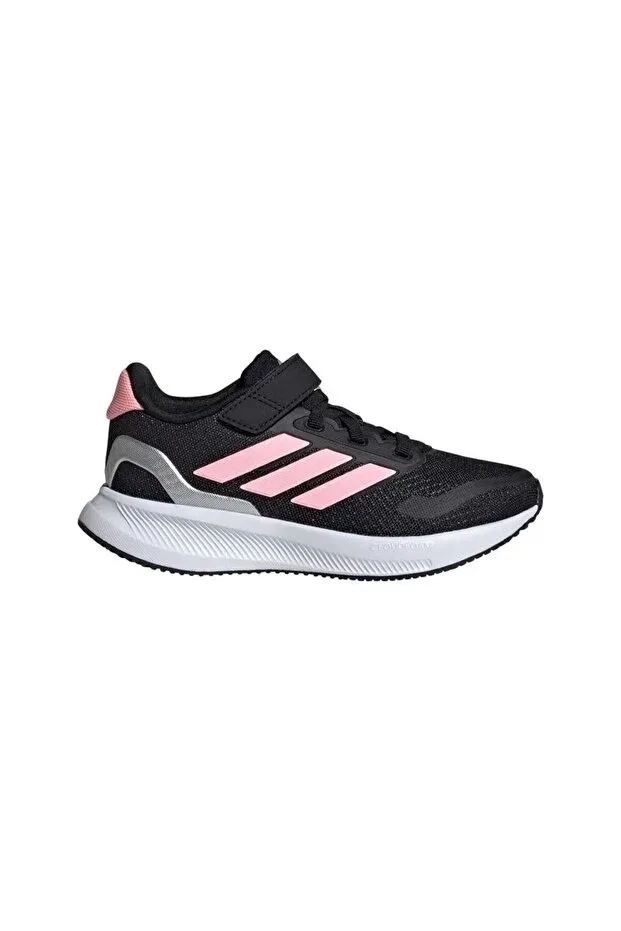 Детские кроссовки для девочек текстильные Runfalcon 5 el c ie8580 Adidas, Core Black — фото 3