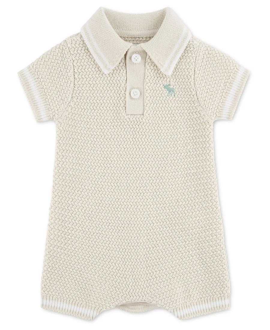 Детский комбинезон с коротким рукавом Swolo abercrombie kids, Birch Cream