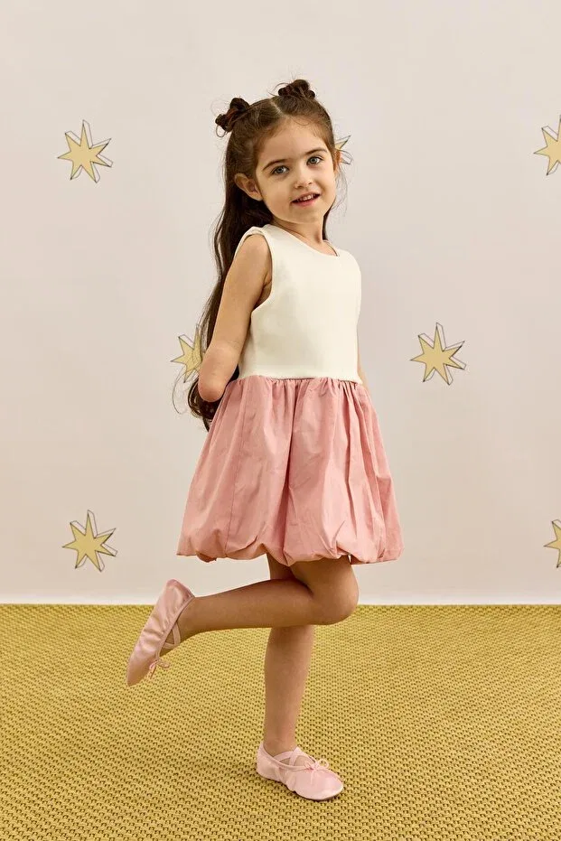 Детское платье для девочек хлопковое Fahhar Kids, Pink — фото 4