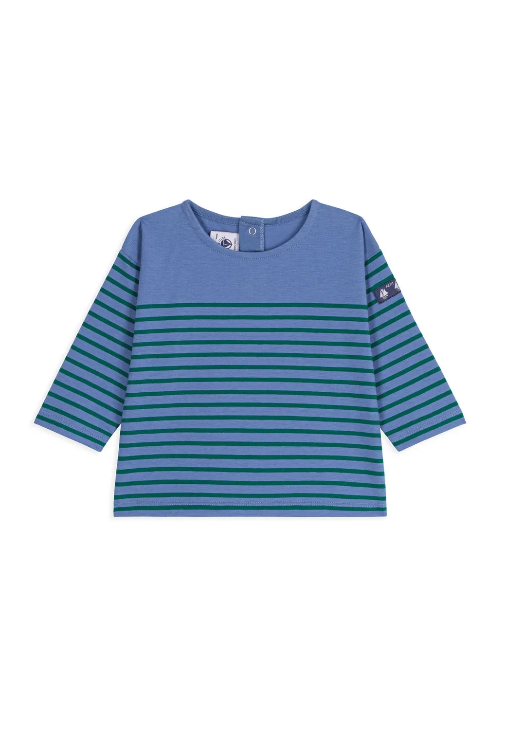 Комплект с принтом пожарного - футболка с длинными рукавами Petit Bateau, Riviera Evergreen