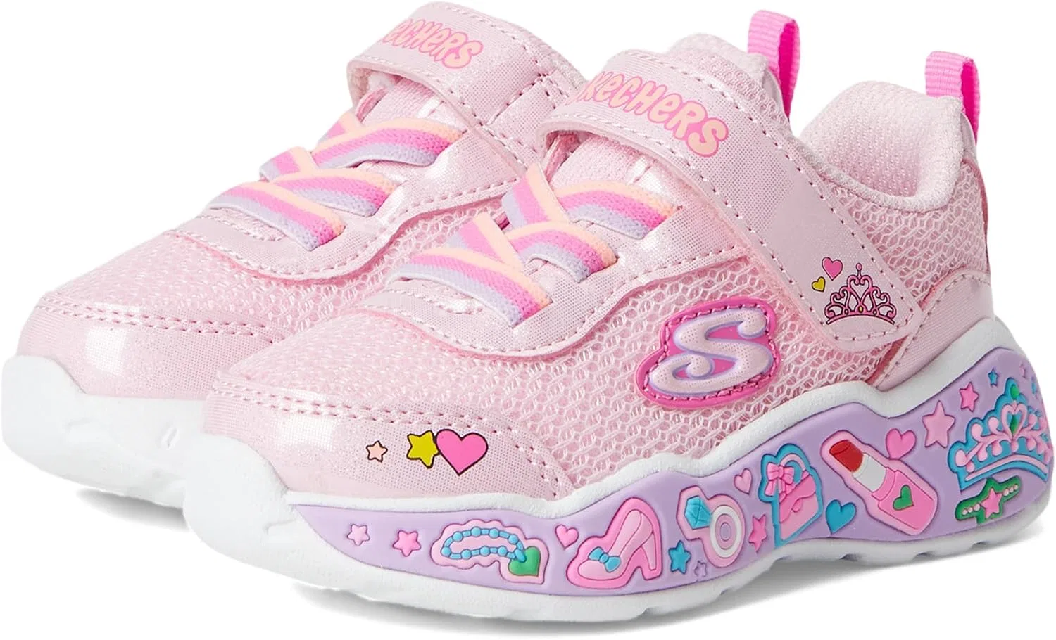 Детские кроссовки для девочек Play Scene-fun Squad Skechers, Link Pink/Multi