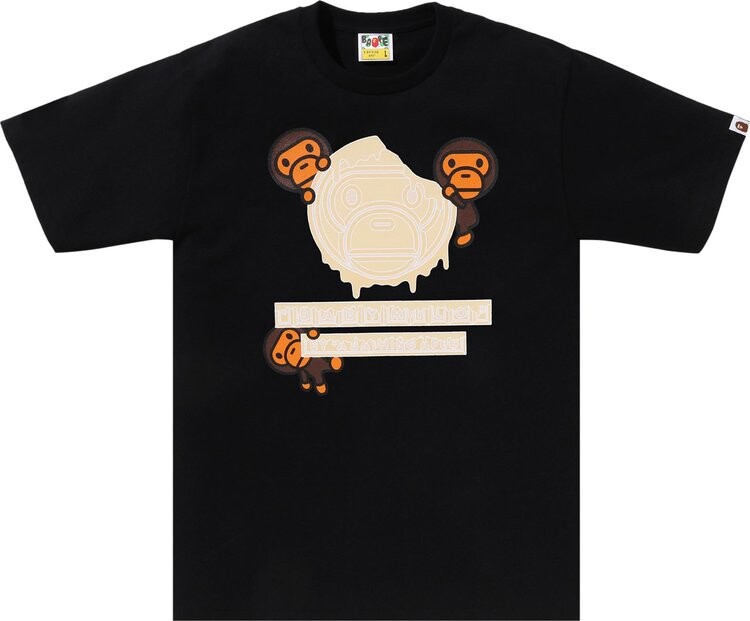 

Футболка BAPE Valentine Chocolate Baby Milo Tee 'Black', черный