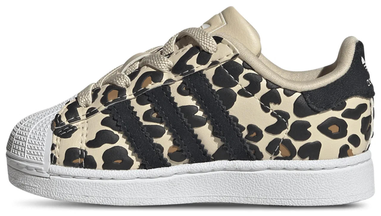 Детские кроссовки для девочек Superstar adidas, Tan/Multi — фото 2