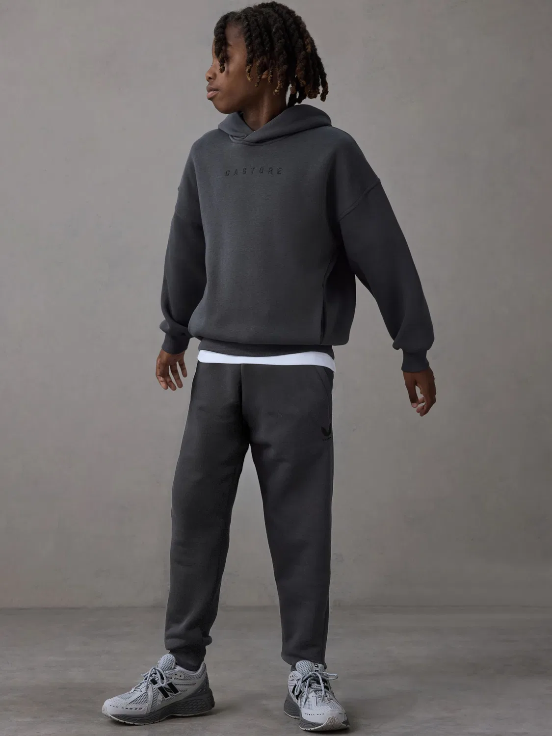Спортивный костюм Oversized Hoodie and Joggers Set Castore, угольно-серый — фото 2