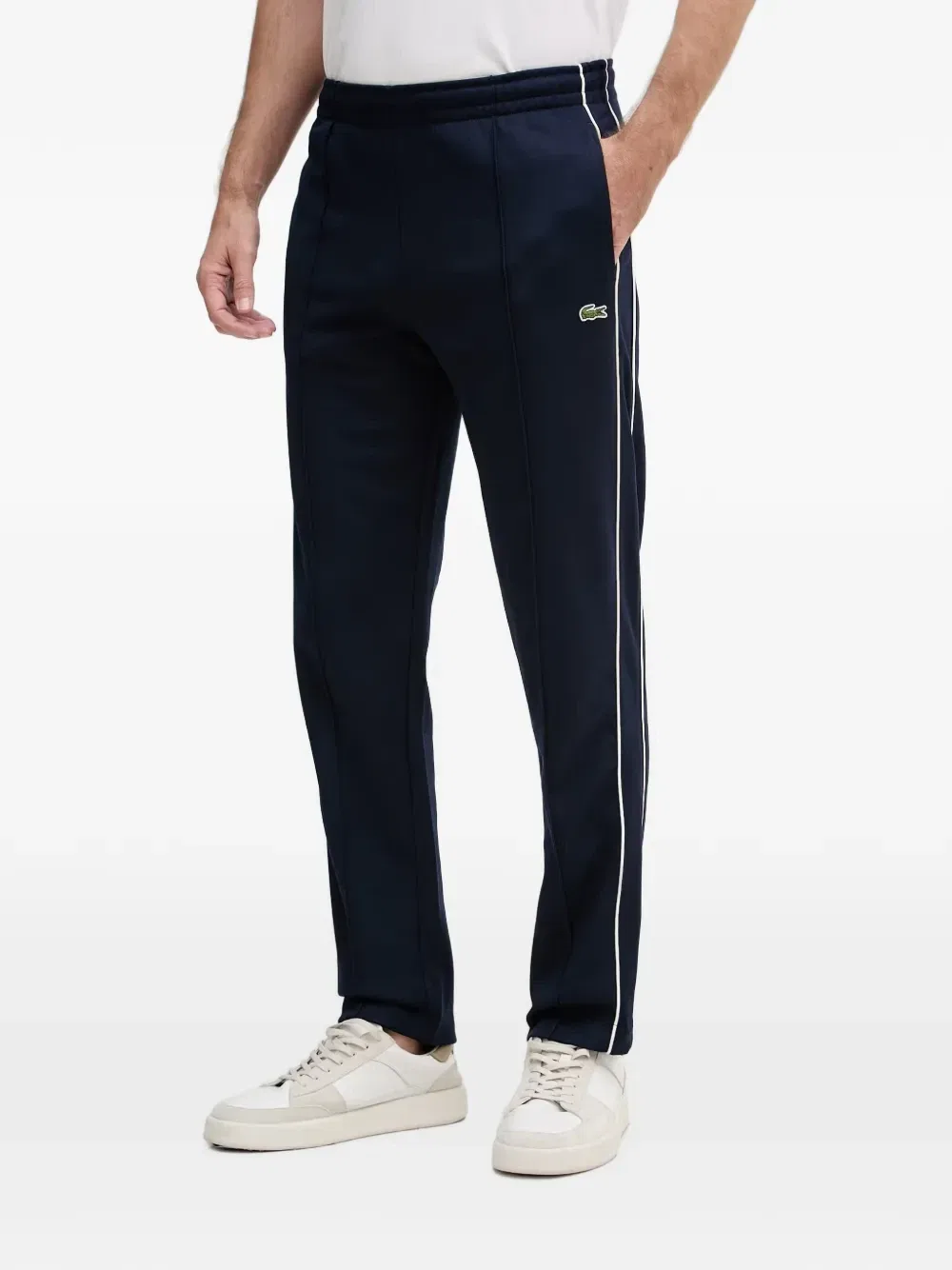 Брюки спортивные с лампасами Lacoste, синий