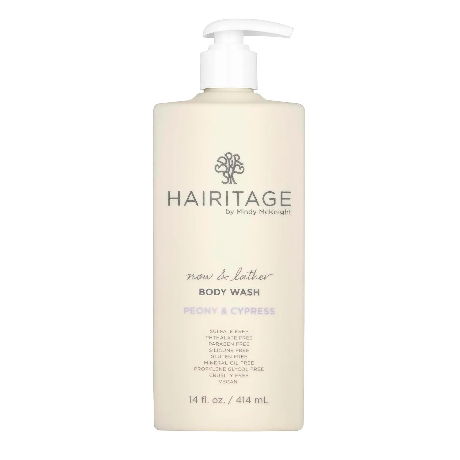 Гель для душа Hairitage Now & Lather Peony & Cypress, 350мл, Прозрачный