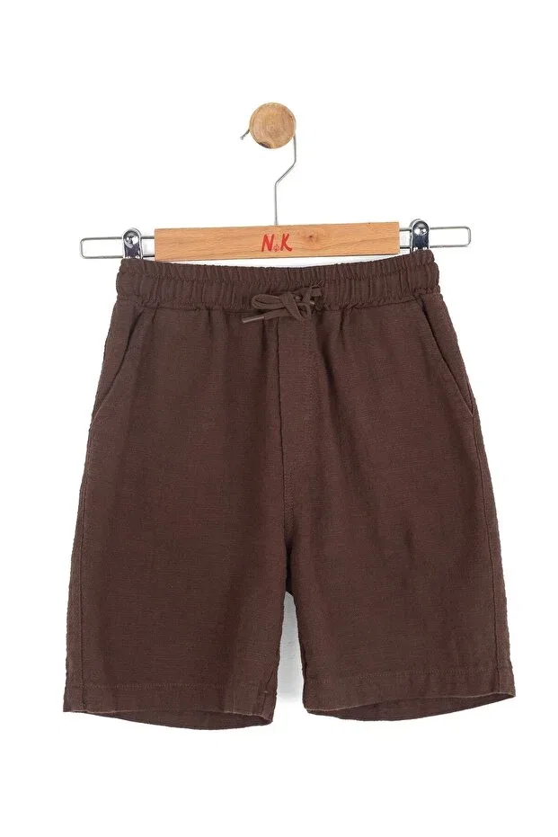 Детские шорты для мальчиков на резинке с завязками Nk Kids, Brown