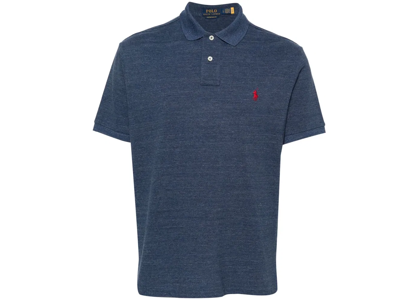 Мужская футболка-поло с длинным рукавом Polo Ralph Lauren, Royal Heather