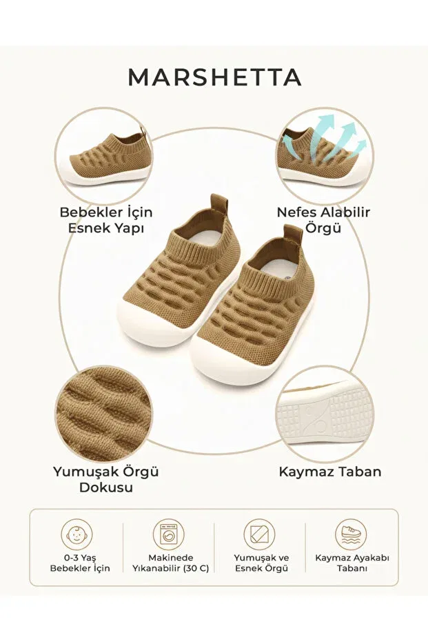 Детские ортопедические кроссовки для девочек Marshetta, Brown — фото 4