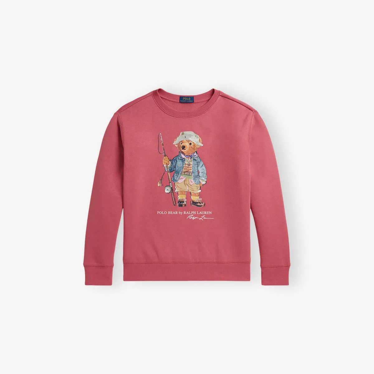 Детская толстовка-поло из флиса с хлопковой смесью Polo Ralph Lauren, красный