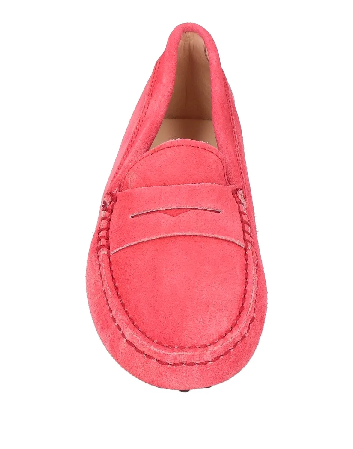 Детские лоферы для девочек с логотипом бренда Tod'S, бордовый — фото 4