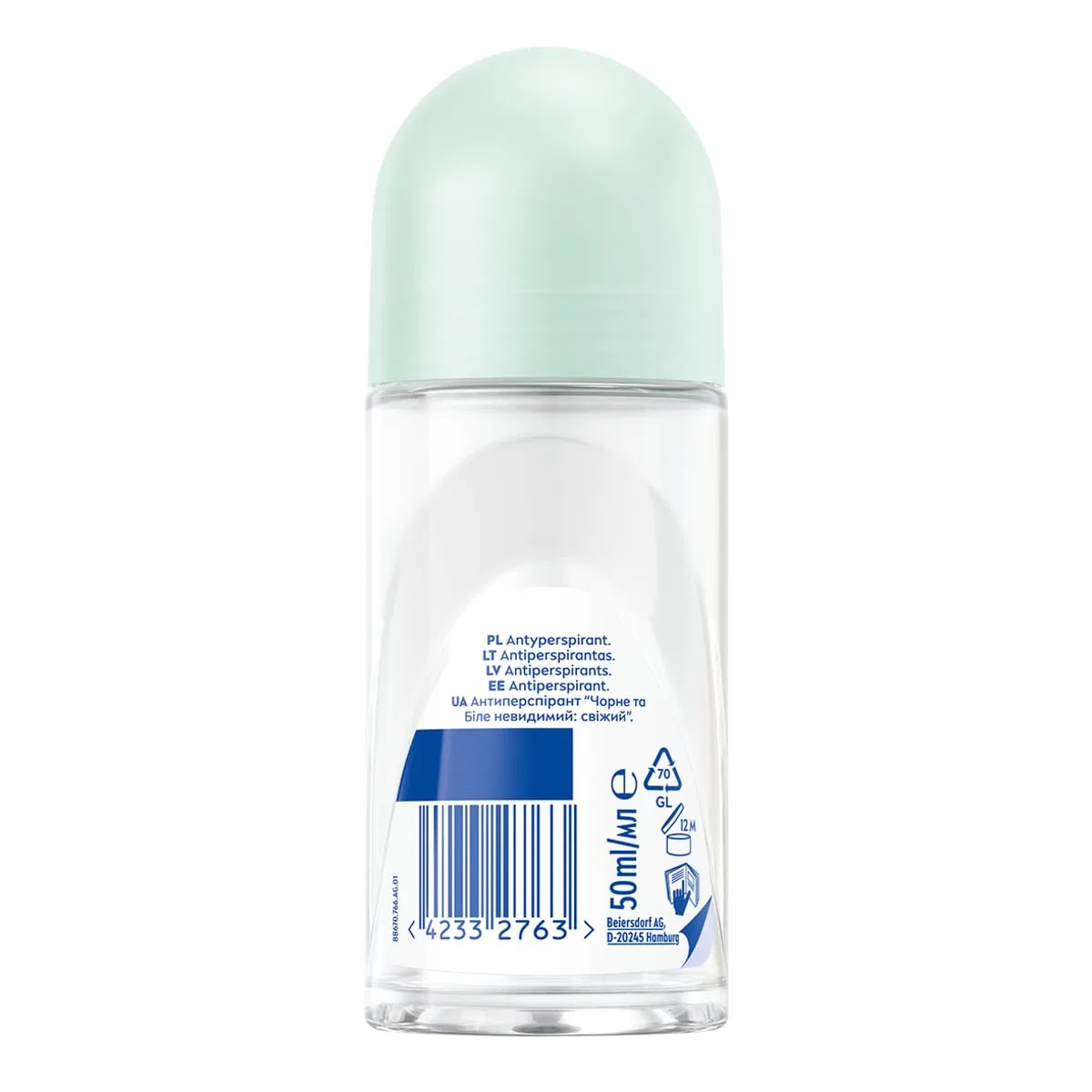 Дезодорант-антиперспирант Black & White Invisible Fresh, NIVEA, 50 мл — фото 2