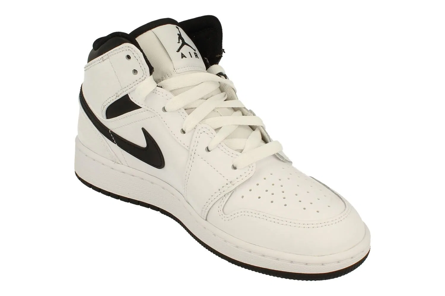 Детские кроссовки для мальчиков с замшевым верхом Nike, White Black 132 — фото 4