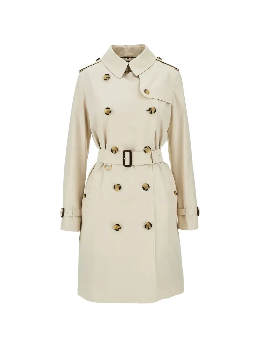 Двубортный тренч Kensington от Burberry, бежевый